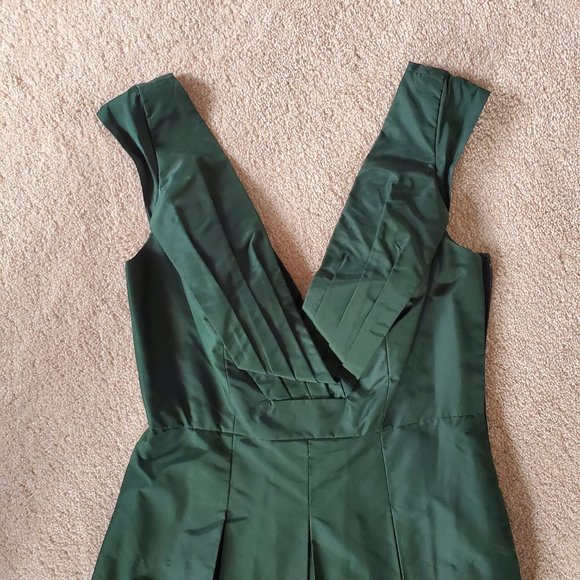 Dark Green Elie Tahari Cocktail Dress - Picture 4 of 5
